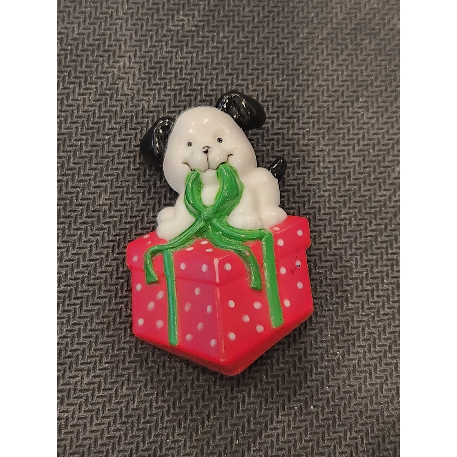 Vintage Russ Dog Brooch In Gift Box Pin Christmas Gift Present Animal